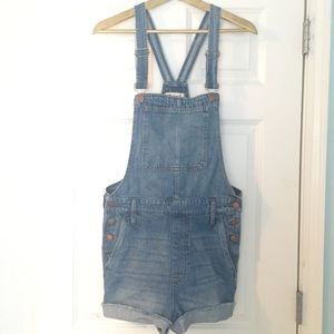 Madewell Adirondack Short Denim Overalls